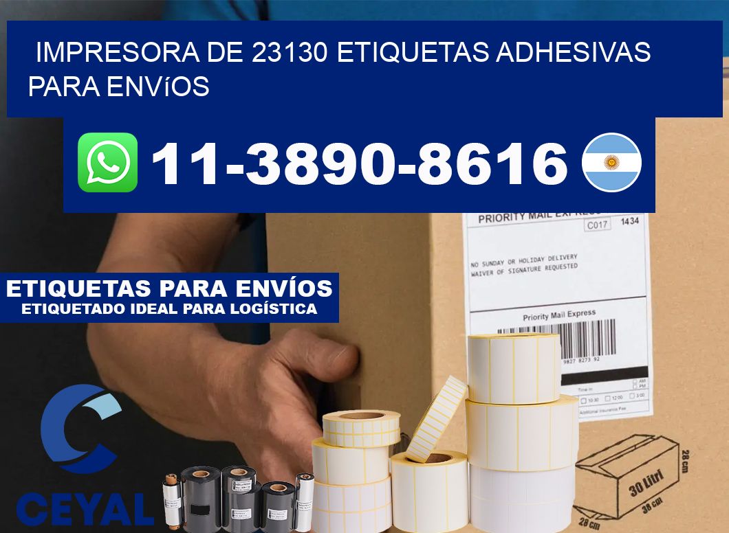 impresora de 23130 etiquetas adhesivas para envíos