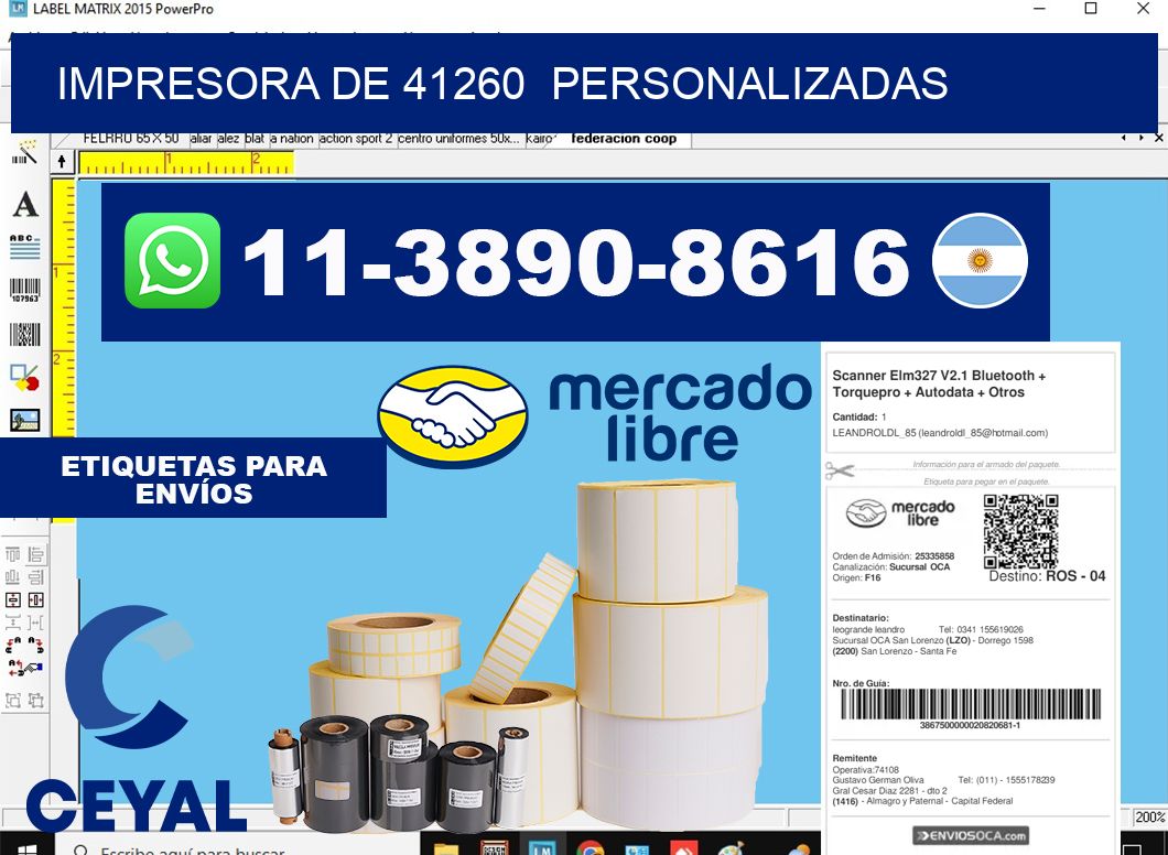 impresora de 41260 personalizadas