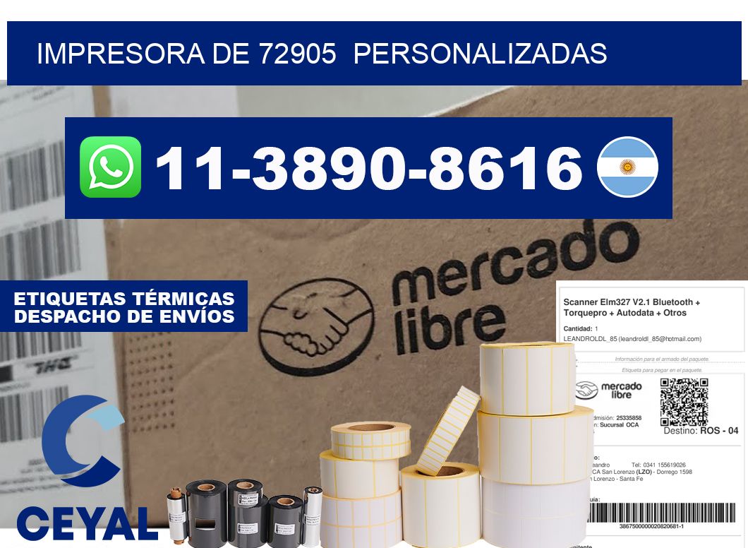 impresora de 72905 personalizadas