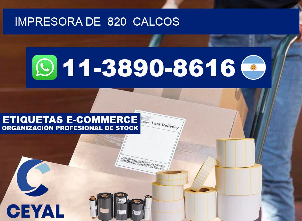 impresora de  820  calcos
