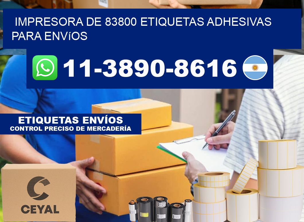 impresora de 83800 etiquetas adhesivas para envíos