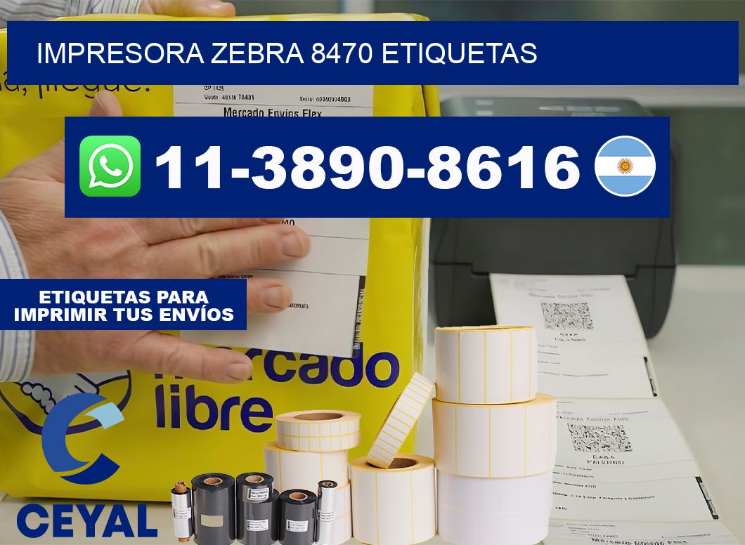 impresora zebra 8470 etiquetas