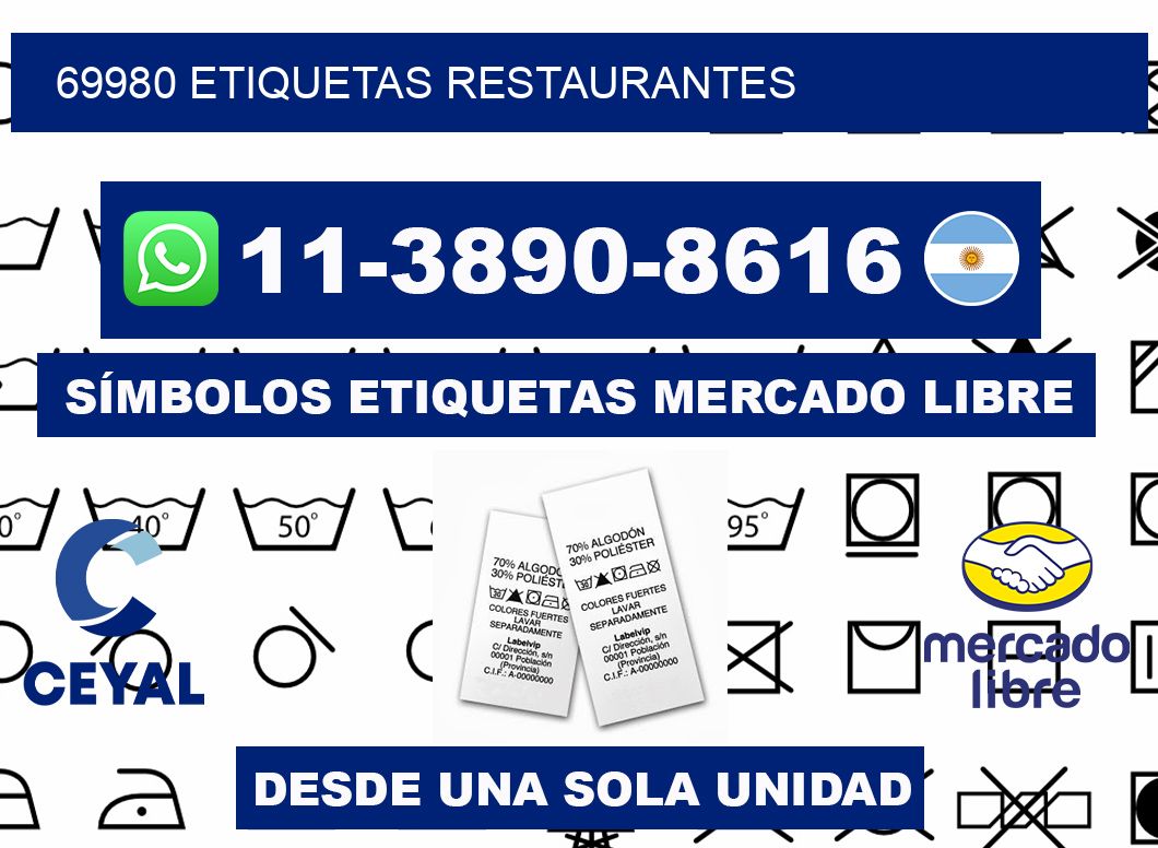 69980 etiquetas restaurantes