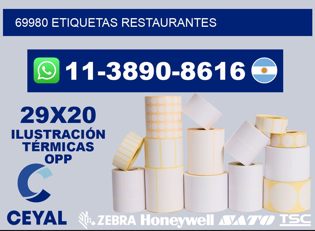 69980 etiquetas restaurantes