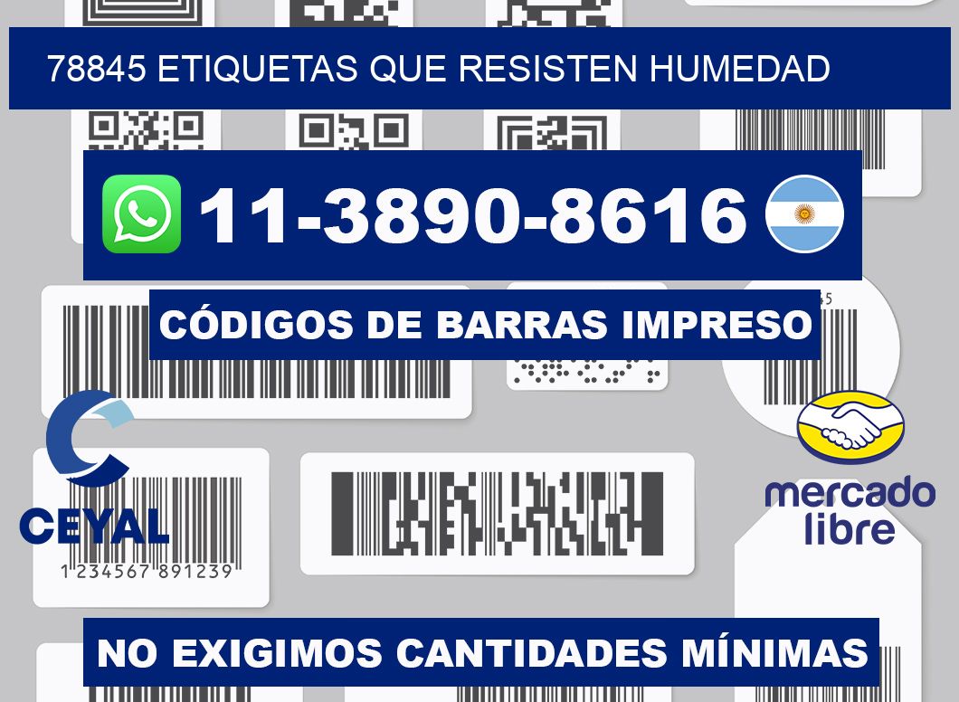 78845 etiquetas que resisten humedad