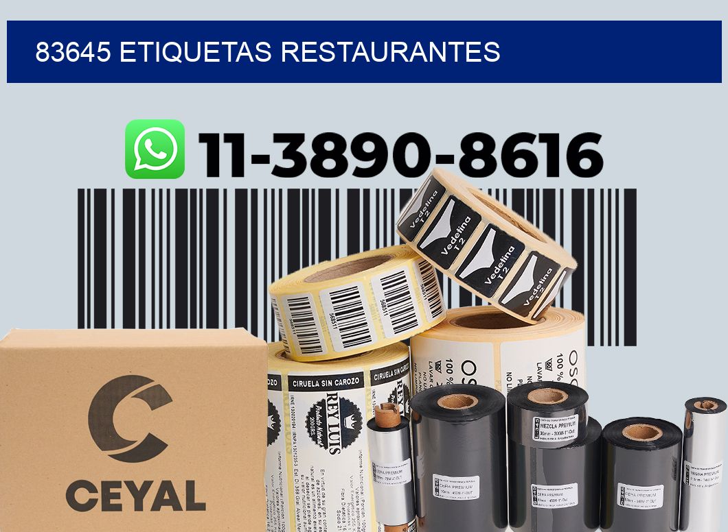 83645 etiquetas restaurantes