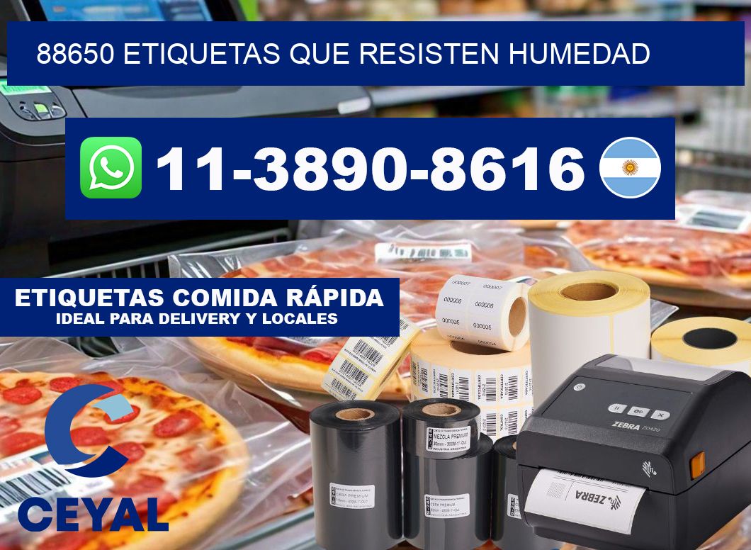 88650 etiquetas que resisten humedad