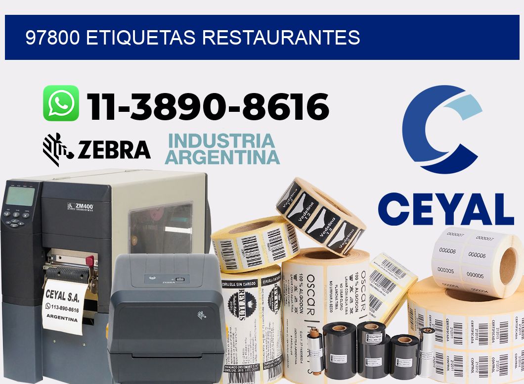 97800 etiquetas restaurantes