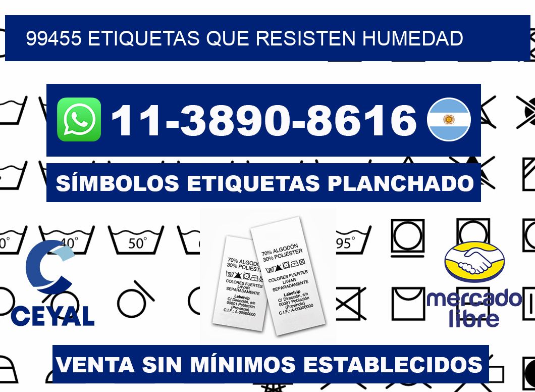 99455 etiquetas que resisten humedad