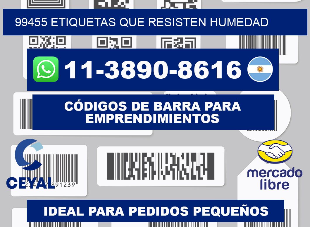 99455 etiquetas que resisten humedad