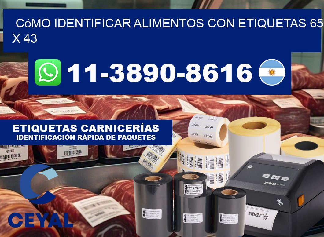 Cómo identificar alimentos con etiquetas 65 x 43