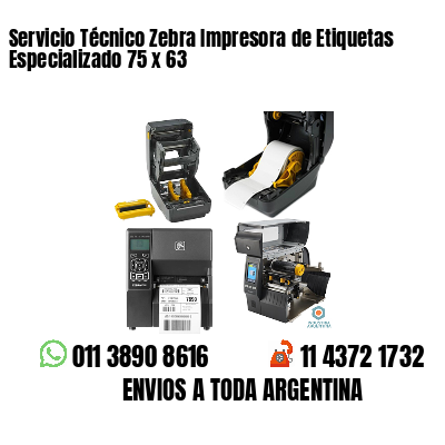 Servicio Técnico Zebra Impresora de Etiquetas Especializado 75 x 63
