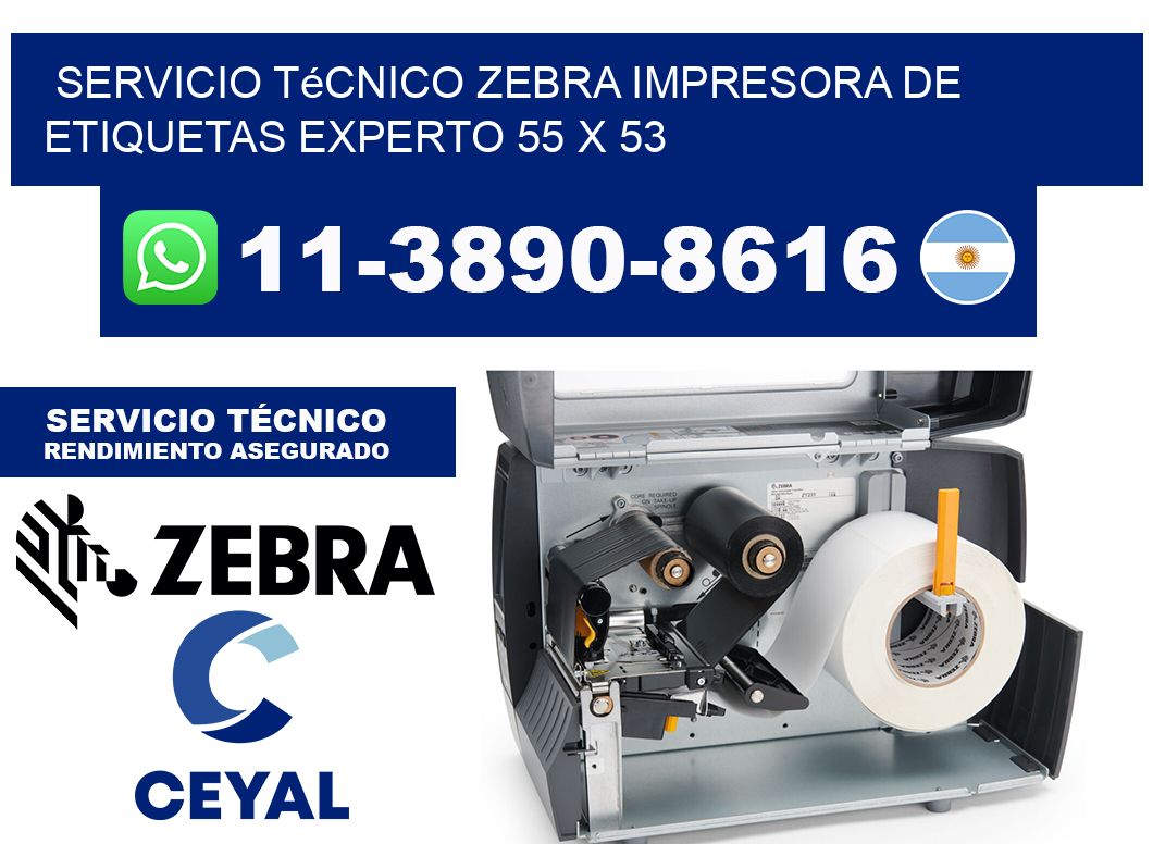 Servicio Técnico Zebra Impresora de Etiquetas Experto 55 x 53