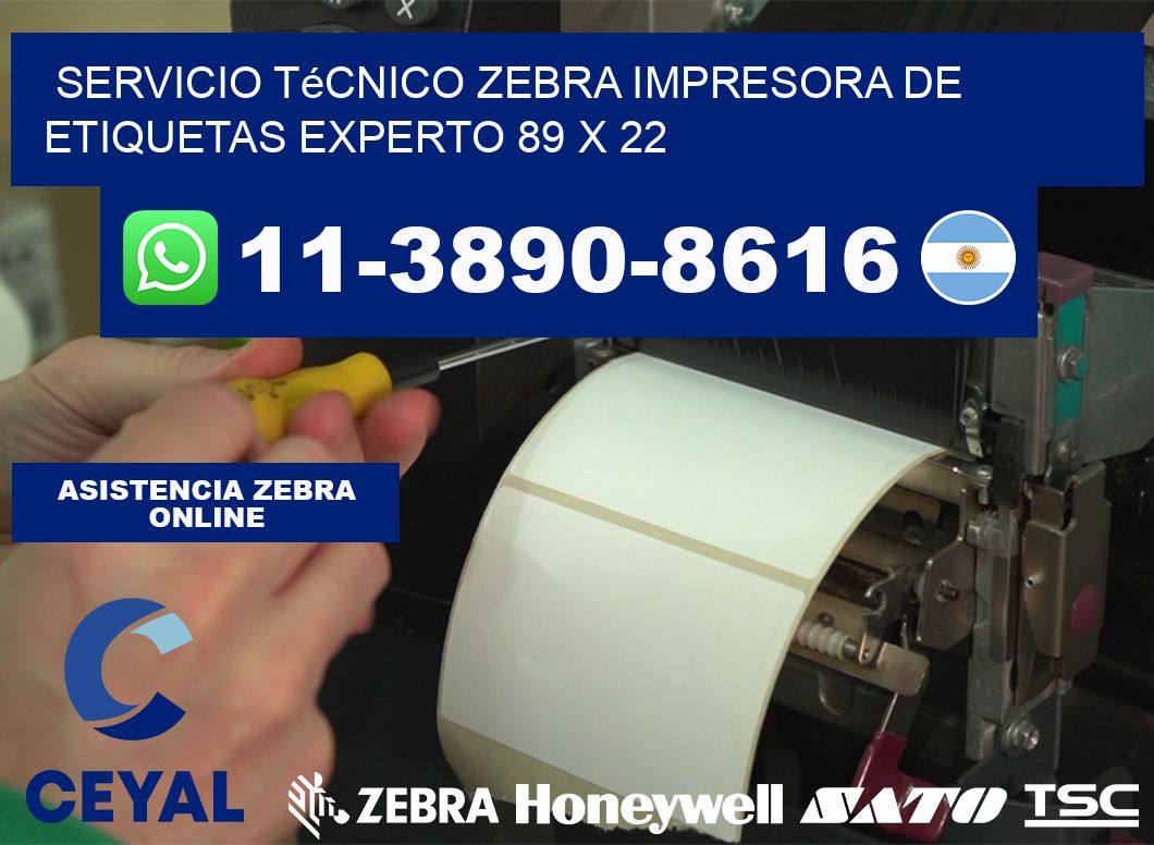 Servicio Técnico Zebra Impresora de Etiquetas Experto 89 x 22