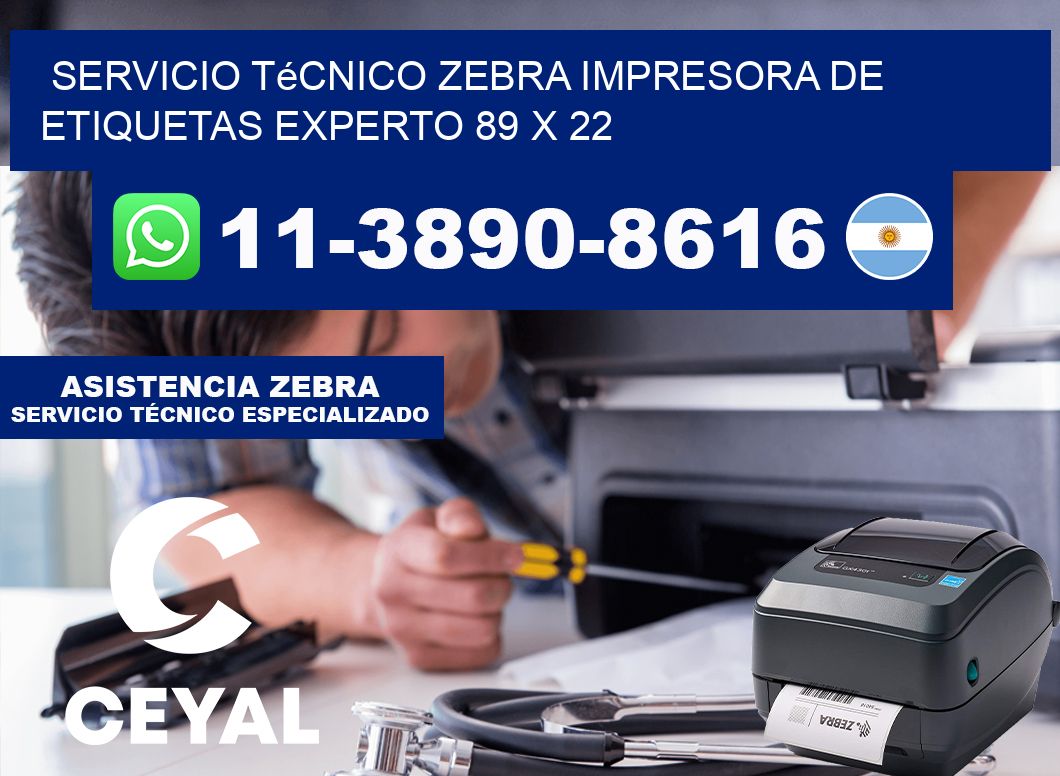 Servicio Técnico Zebra Impresora de Etiquetas Experto 89 x 22