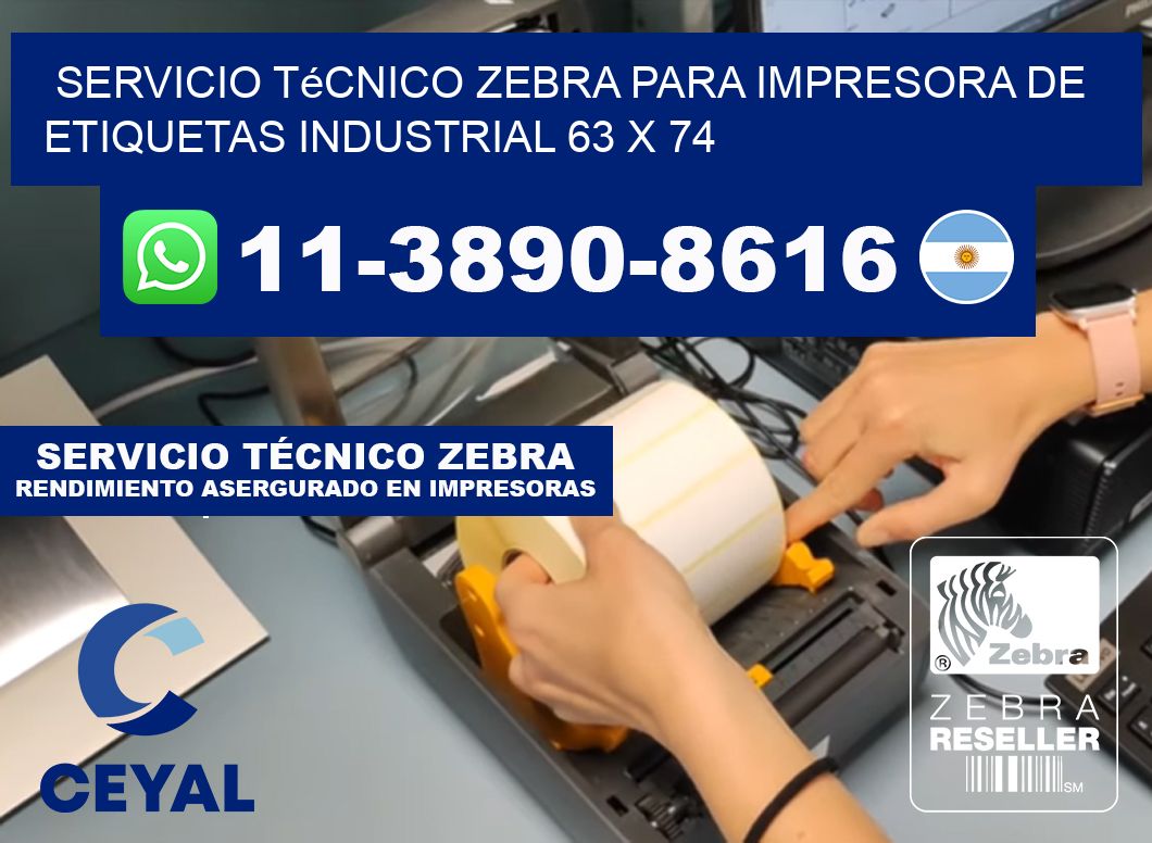 Servicio Técnico Zebra para Impresora de Etiquetas Industrial 63 x 74