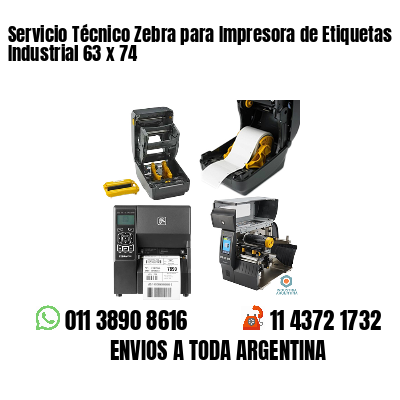 Servicio Técnico Zebra para Impresora de Etiquetas Industrial 63 x 74