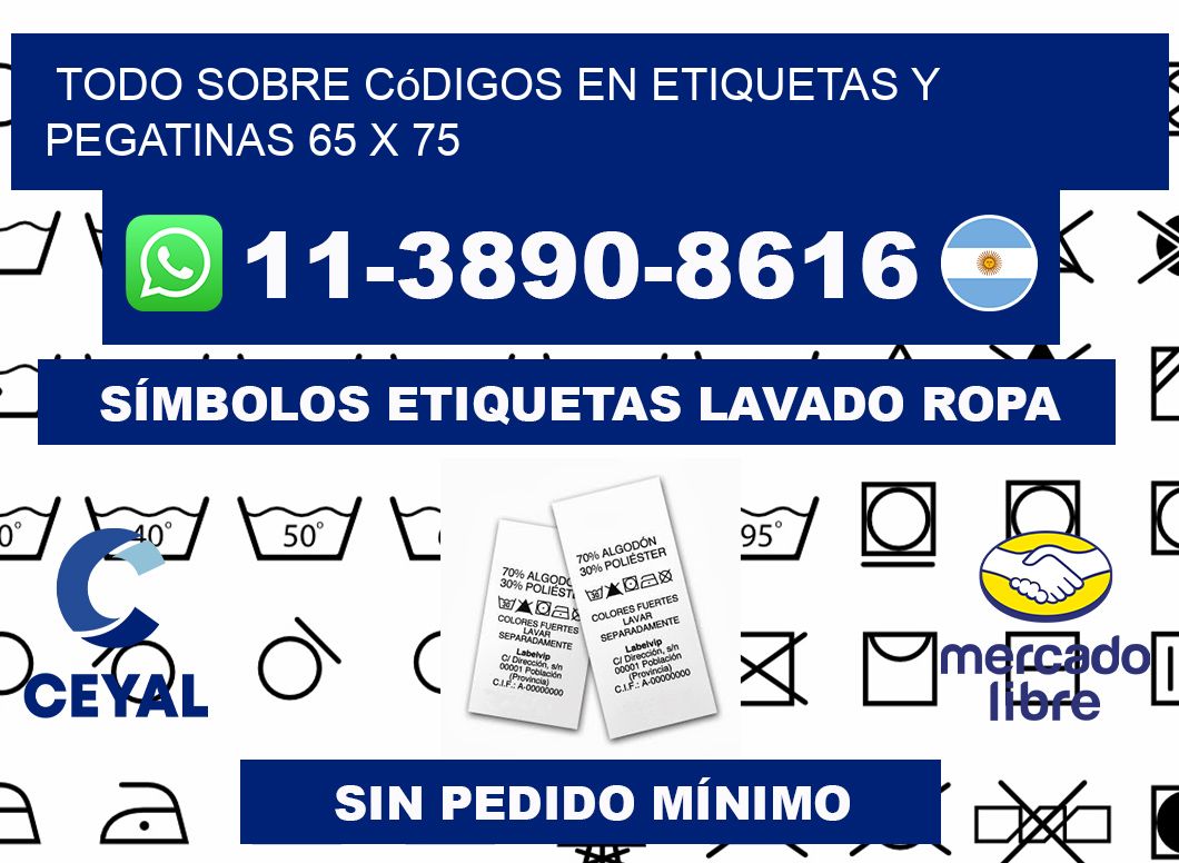 Todo sobre códigos en etiquetas y pegatinas 65 x 75