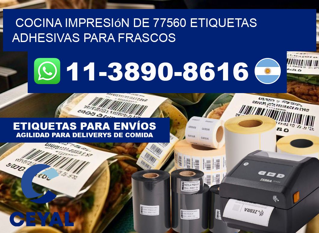 cocina impresión de 77560 etiquetas adhesivas para frascos
