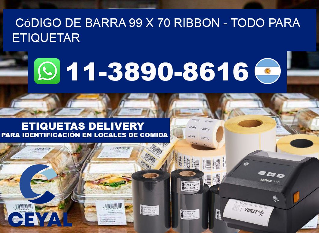 código de barra 99 x 70 ribbon - Todo para Etiquetar