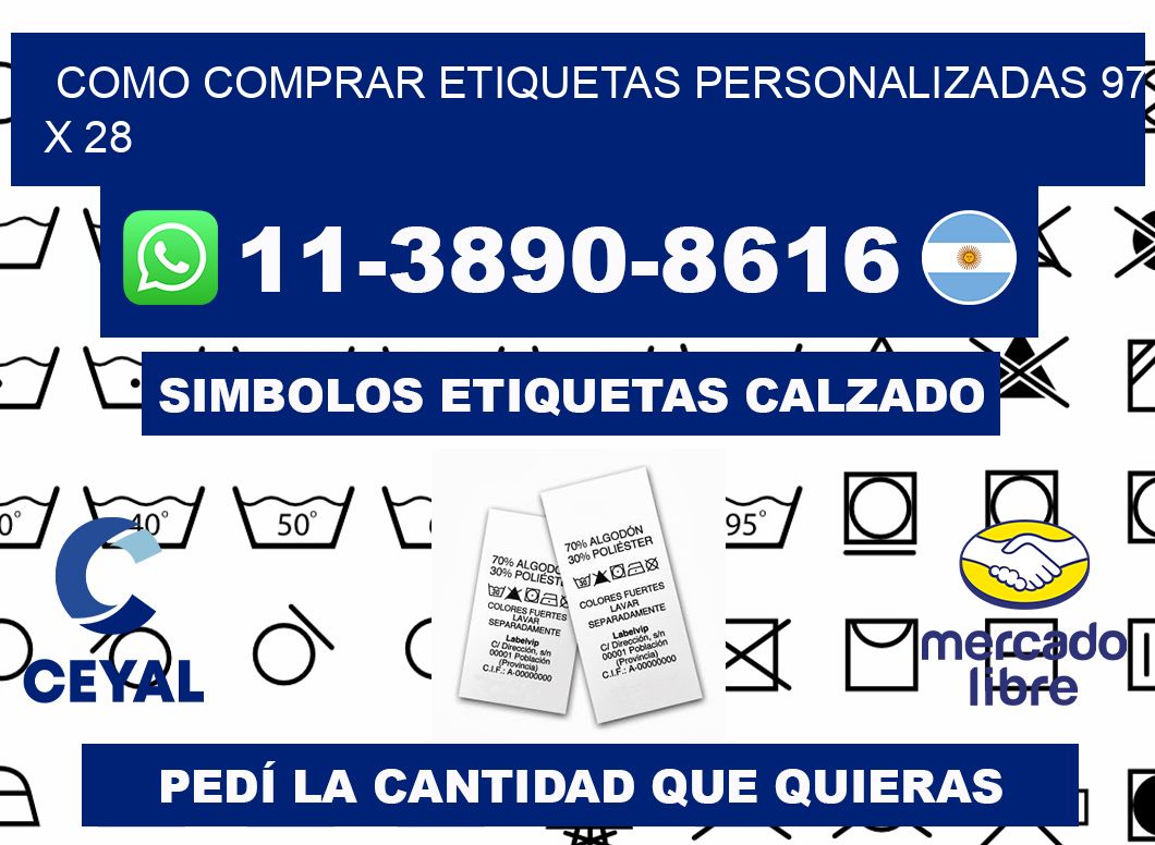 como comprar etiquetas personalizadas 97 x 28