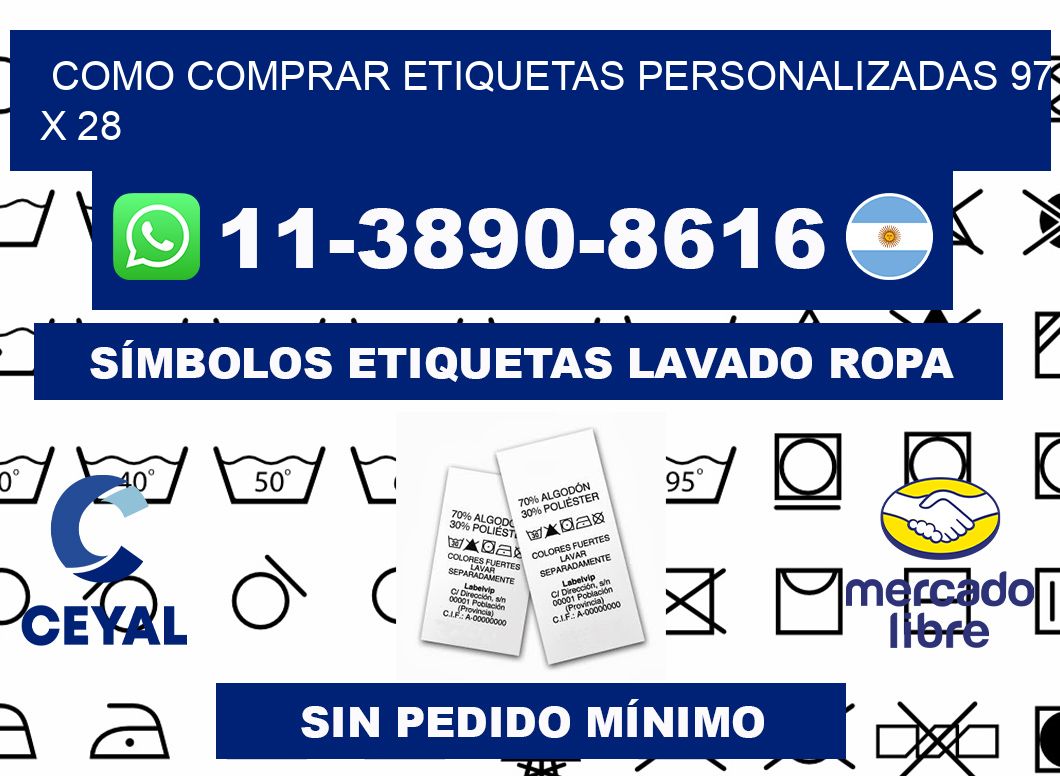como comprar etiquetas personalizadas 97 x 28