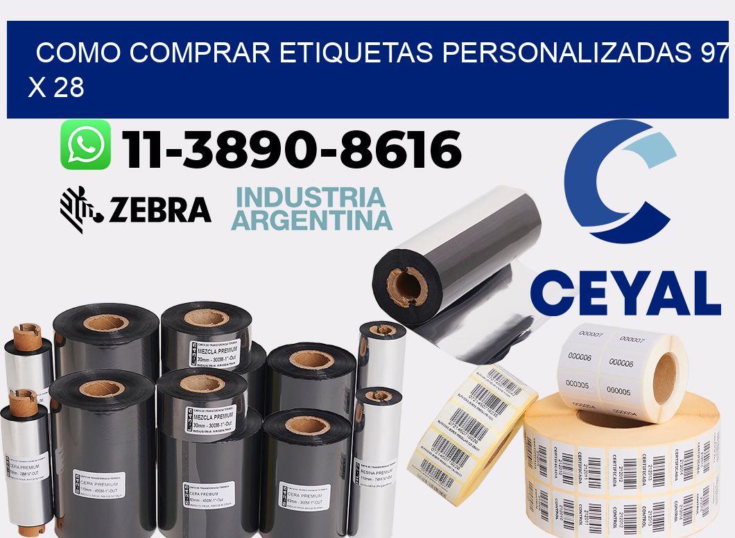 como comprar etiquetas personalizadas 97 x 28