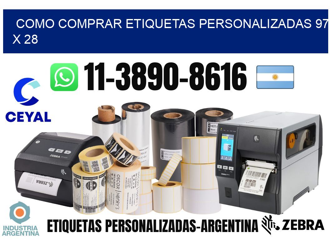 como comprar etiquetas personalizadas 97 x 28