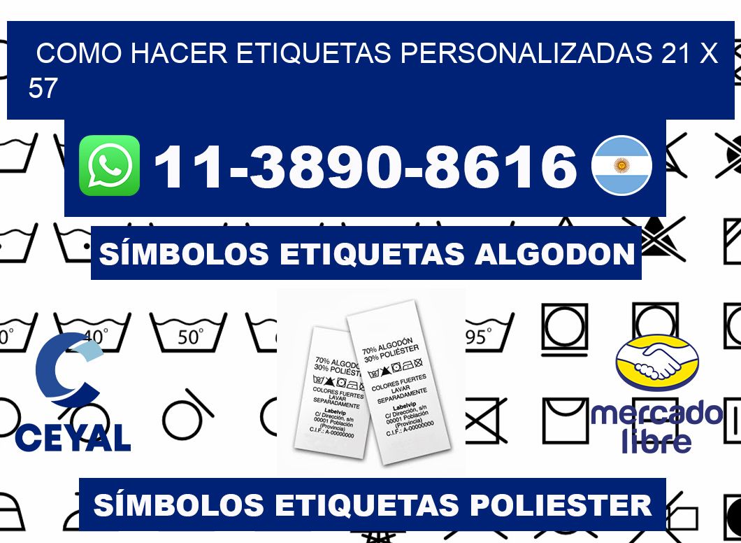 como hacer etiquetas personalizadas 21 x 57