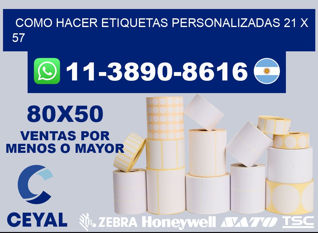 como hacer etiquetas personalizadas 21 x 57