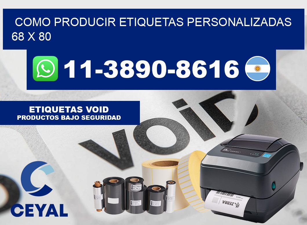 como producir etiquetas personalizadas 68 x 80