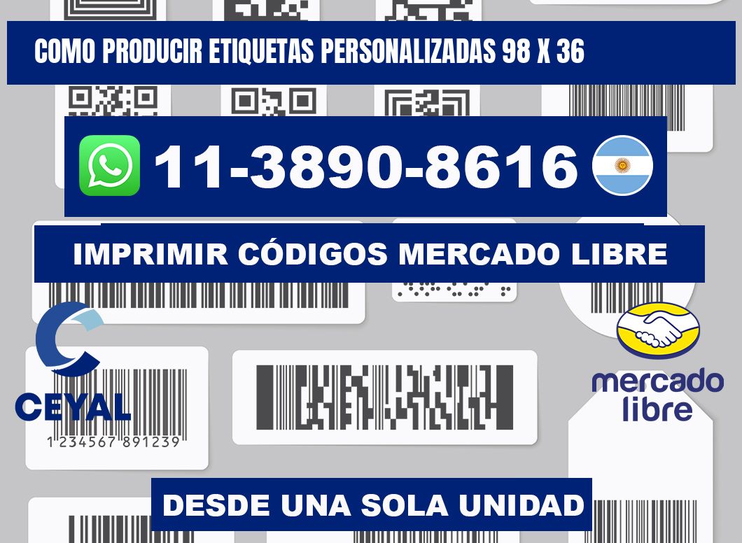 como producir etiquetas personalizadas 98 x 36