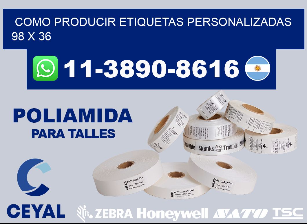 como producir etiquetas personalizadas 98 x 36