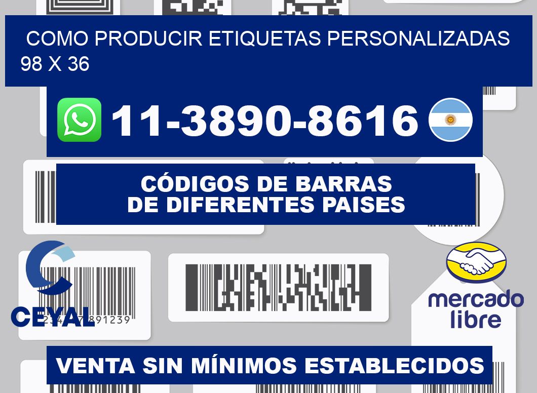 como producir etiquetas personalizadas 98 x 36