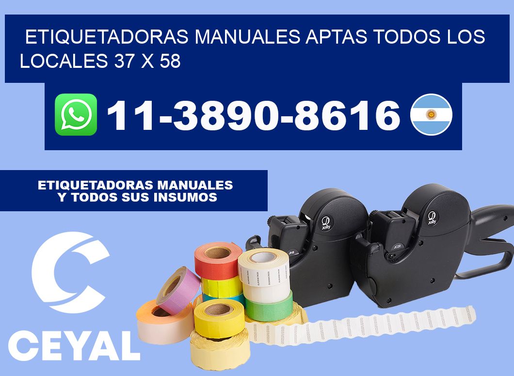 etiquetadoras manuales aptas todos los locales 37 x 58