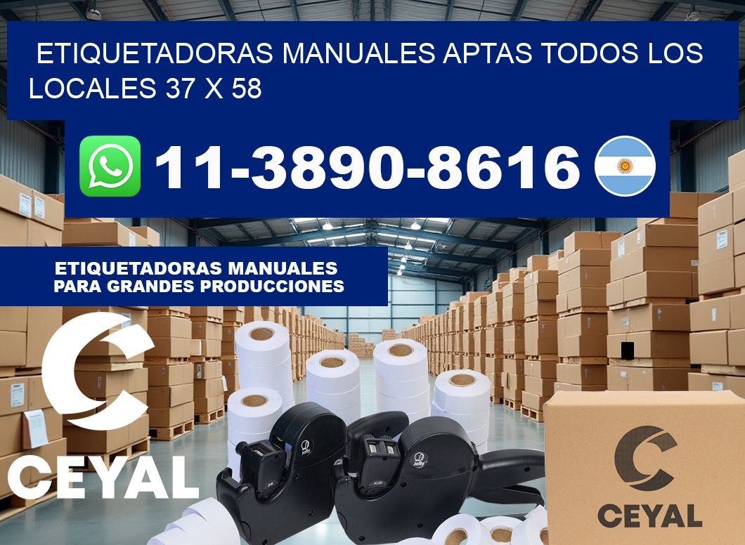 etiquetadoras manuales aptas todos los locales 37 x 58