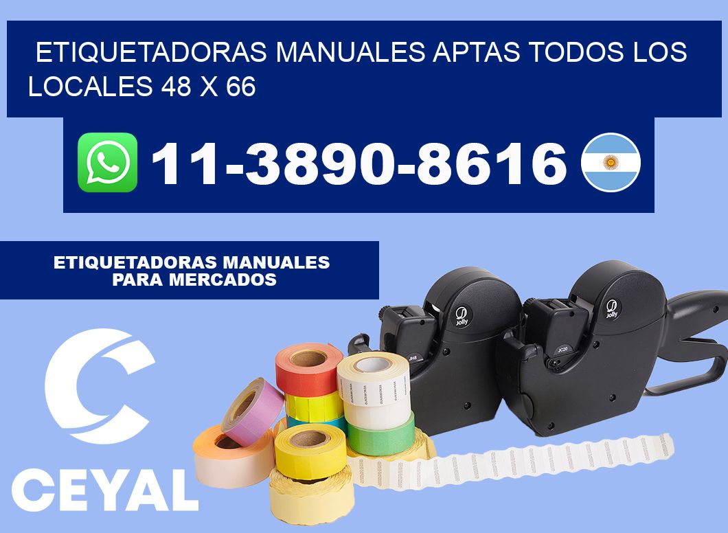 etiquetadoras manuales aptas todos los locales 48 x 66