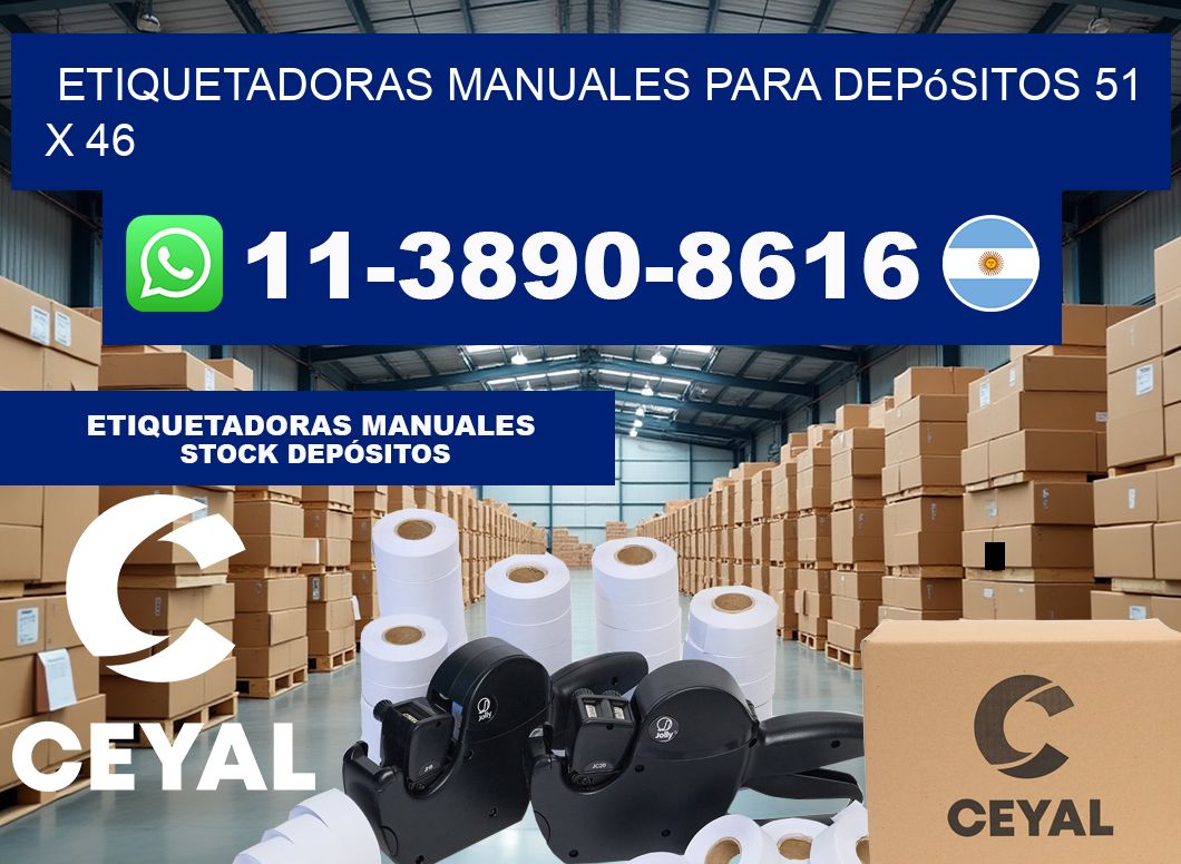 etiquetadoras manuales para depósitos 51 x 46