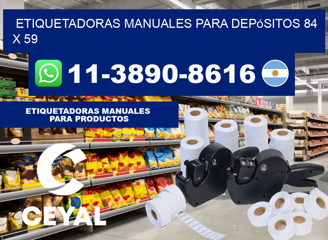 etiquetadoras manuales para depósitos 84 x 59