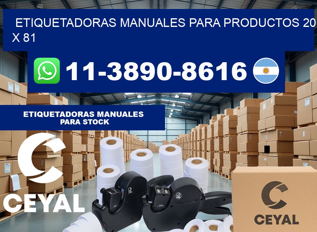 etiquetadoras manuales para productos 20 x 81