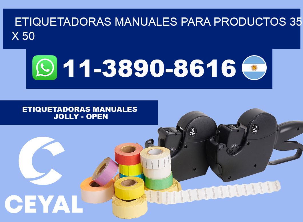 etiquetadoras manuales para productos 35 x 50