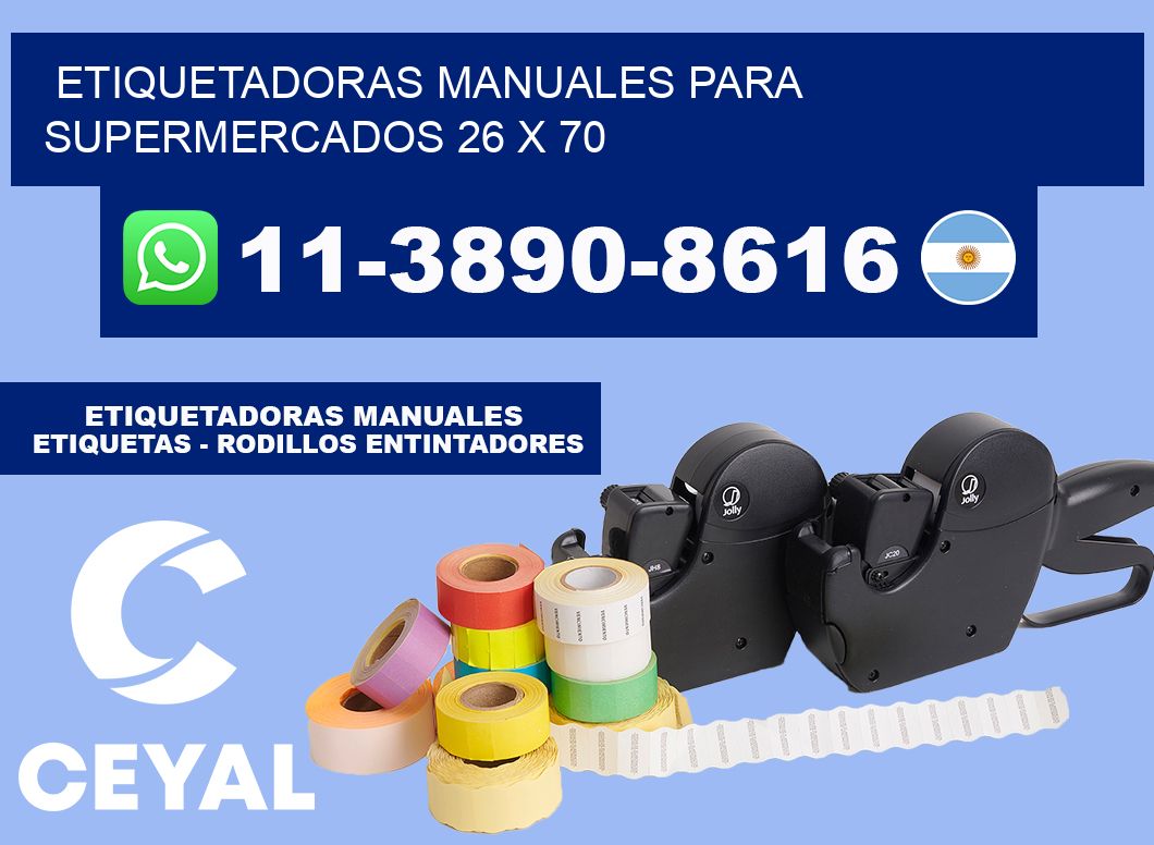 etiquetadoras manuales para supermercados 26 x 70
