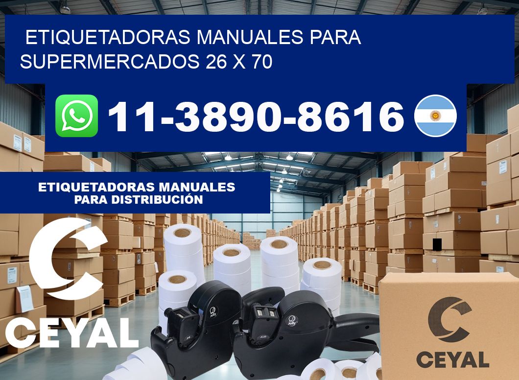 etiquetadoras manuales para supermercados 26 x 70