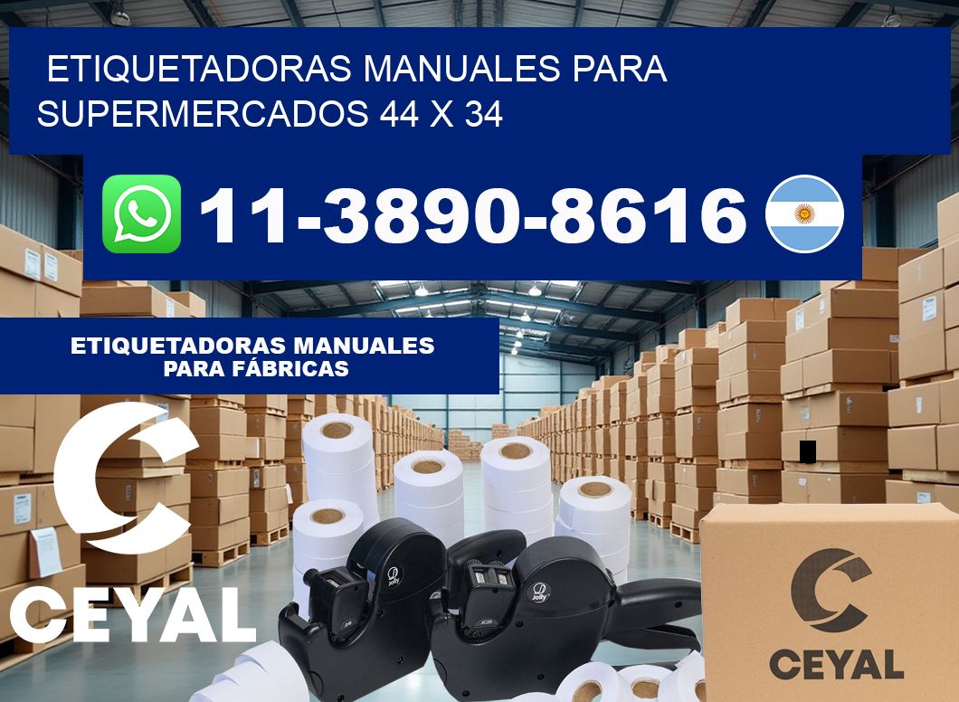 etiquetadoras manuales para supermercados 44 x 34