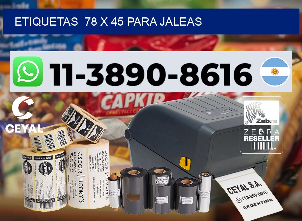 etiquetas  78 x 45 para Jaleas