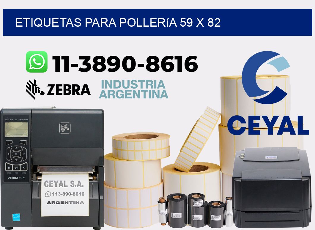 etiquetas para Pollería 59 x 82