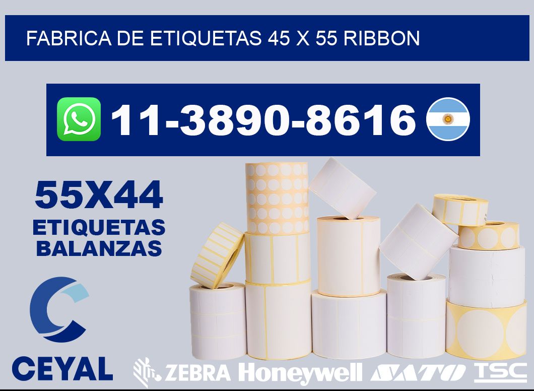 fabrica de etiquetas 45 x 55 ribbon