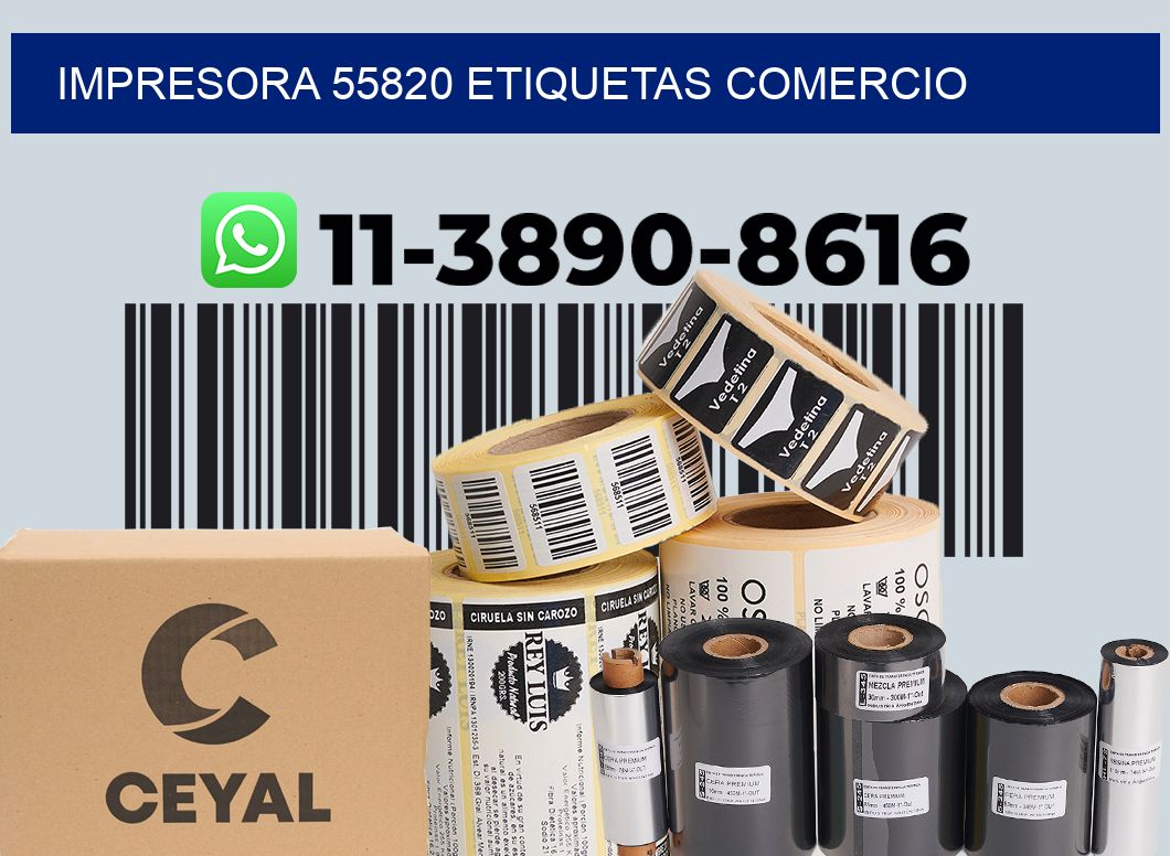 impresora 55820 etiquetas comercio