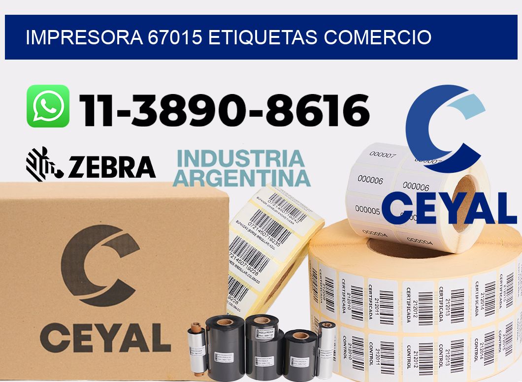 impresora 67015 etiquetas comercio
