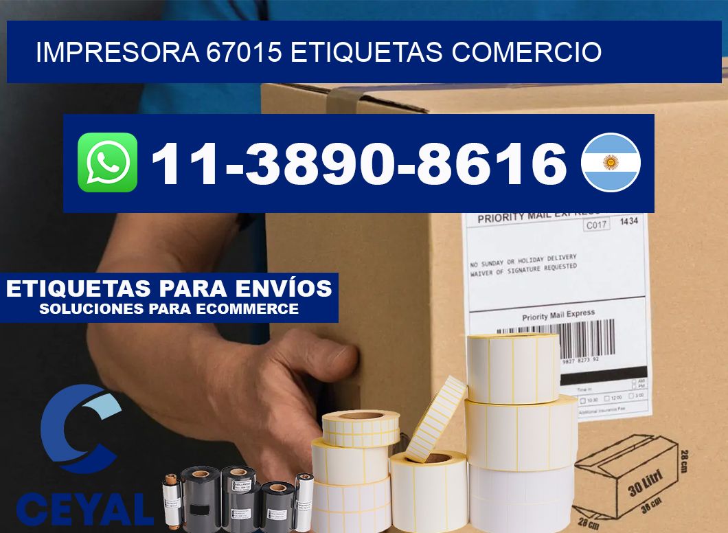 impresora 67015 etiquetas comercio